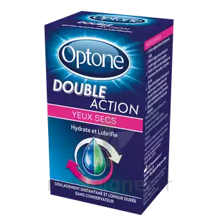 Optone Double Action Solution Oculaire Yeux Secs Fl/10ml à Hourtin