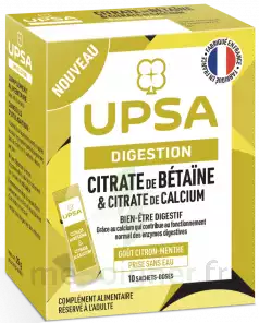 Upsa Citrate De Bétaïne & Citrate De Calcium Poudre 10 Sachets à Hourtin