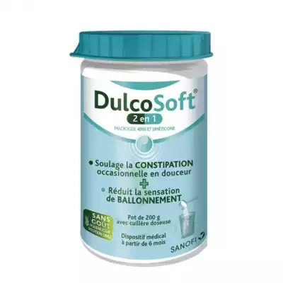 Dulcosoft 2 En 1 Constipation Et Ballonnement Poudre à Diluer Fl/200g à Hourtin